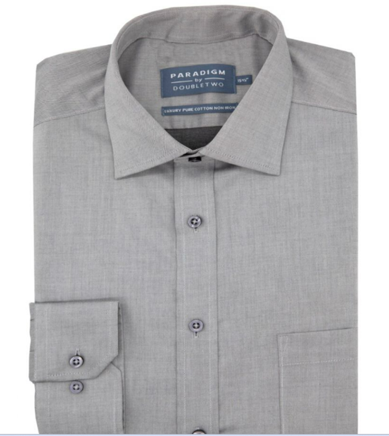 D2 Paradigm Classic Long Sleeve Shirt Grey SLS8510/R-3